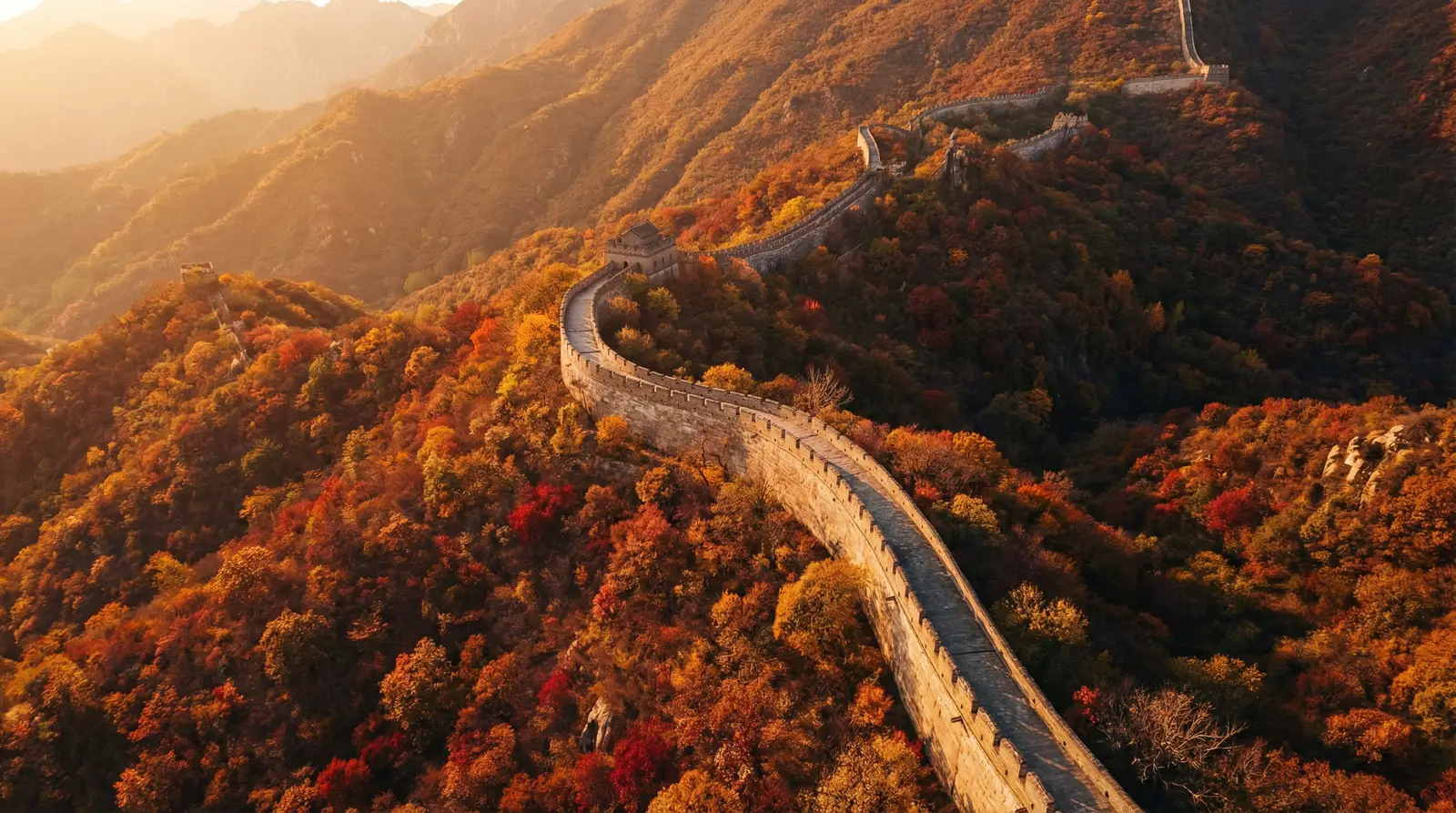 你微笑时很美免费观看电视剧 秋日长城航拍全景